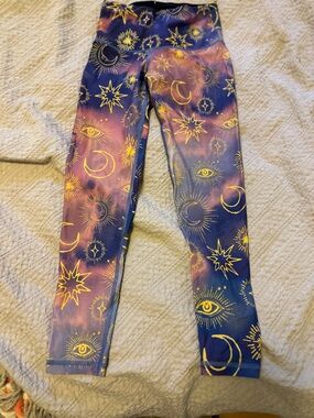Victoria's Secret Purple & Pink Celestial Print Leggings